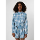 Bleu Checkered Shorts