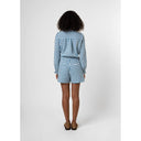 Bleu Checkered Shorts