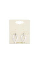 Heart of Gold Textured Drop Earrings Joia