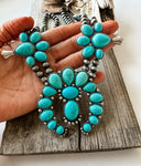 Western Chunky Squash Blossom Necklace