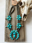 Western Chunky Squash Blossom Necklace