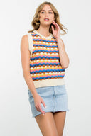 Sunset Sweater Vest - Plus Size