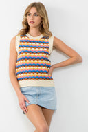 Sunset Sweater Vest - Plus Size