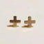 Swiss Cross Studs | Gold