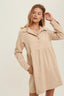 Tan Throw On Corduroy Dress