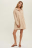 Tan Throw On Corduroy Dress