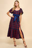 Countryside Chic Plaid Midi