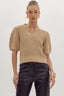 Taupe Airy Knit Sweater