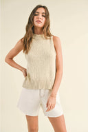 Chunky Woven Sleeveless Top