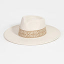 Tribal Pattern Ribbon Strap Fedora