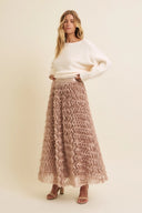 Mauve Blossom Tulle Skirt