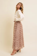 Mauve Blossom Tulle Skirt