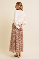 Mauve Blossom Tulle Skirt