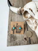 Mini Turquoise Stud Earrings