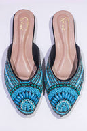 Sole Art Blue Turquoise Closed Toe Shoe