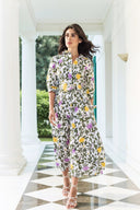 Emily Shirt Dress | Tuscan Gardens Iris