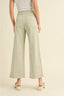 Washed Cotton Button Detail Pants