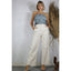 Cotton Twill Wide Leg Pants