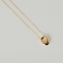 Mini Open Oval Pendant Necklace - WATERPROOF Pretty Simple