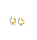 Zaya Mixed Metal Hoop Earrings